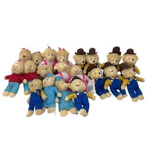 2LB LOT Berenstain Bears Papa Mama Sister Plush Toys Stuffed Animal Preowned